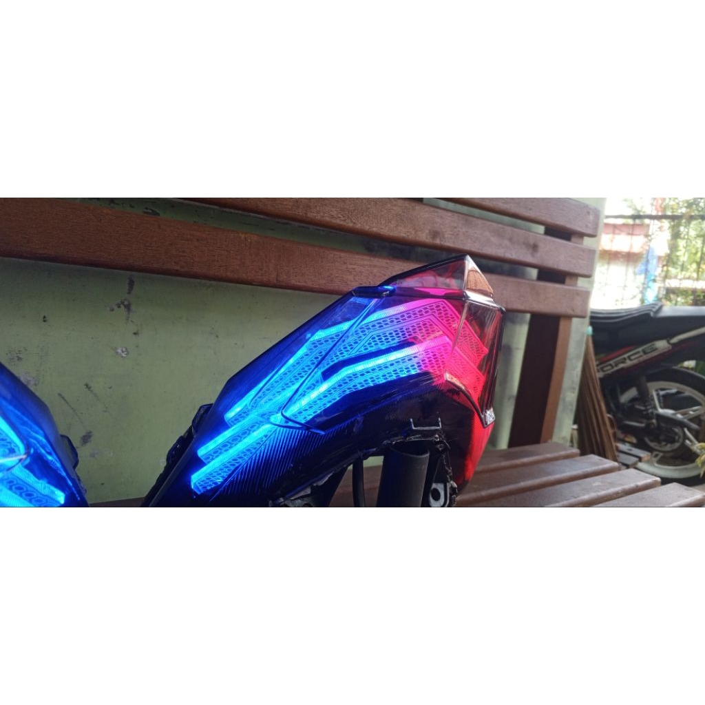 Stoplamp slim frame vario LED Old RGB belang