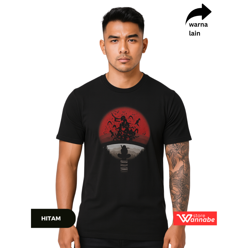 Kaos Anime Naruto Dewasa S–7XL Big Size Jumbo & Anak XS–XL | Baju Couple Keluarga Cotton Combed 24s 