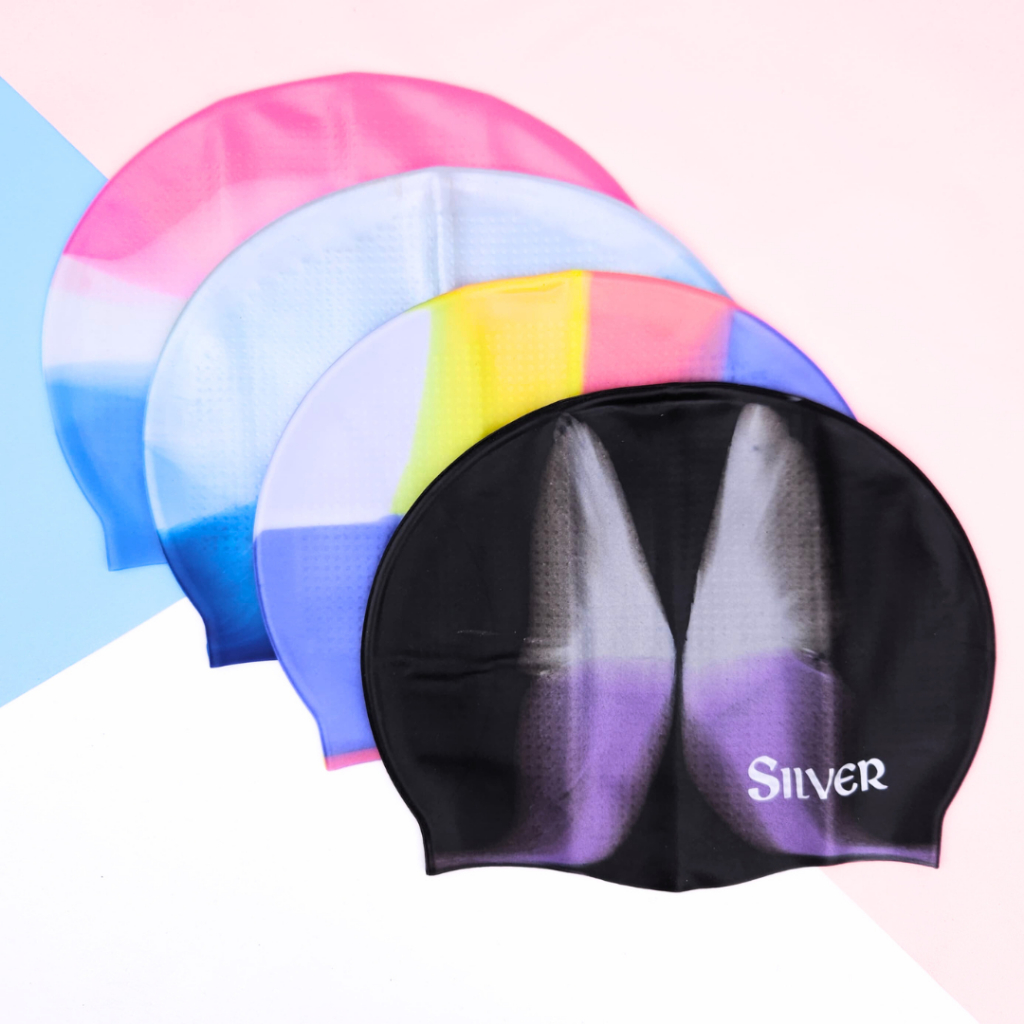 Silver Topi Renang Dewasa Silikon Adult Silicone Swimcap - 17008.002