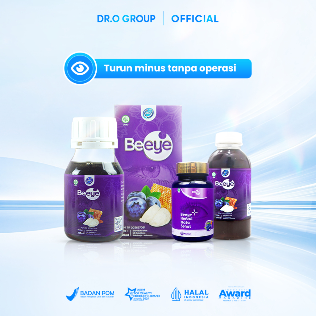 Madu Beeye & Kapsul Beeye (1 Madu + 1 Beeye Kapsul) - Beeye Original Obati Mata Minus Plus Katarak