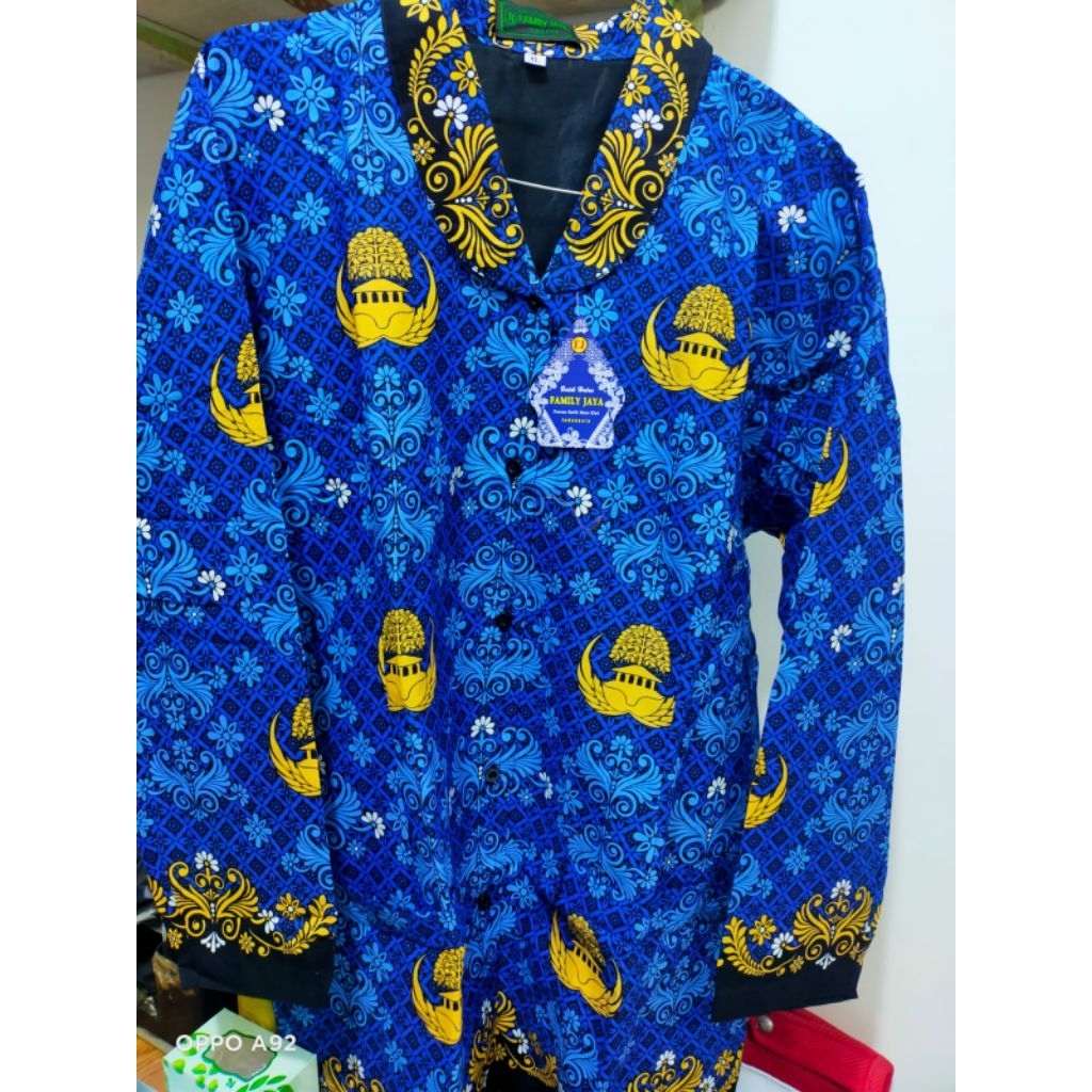 kemeja KORPRI panjang wanita M, L,XL,XL