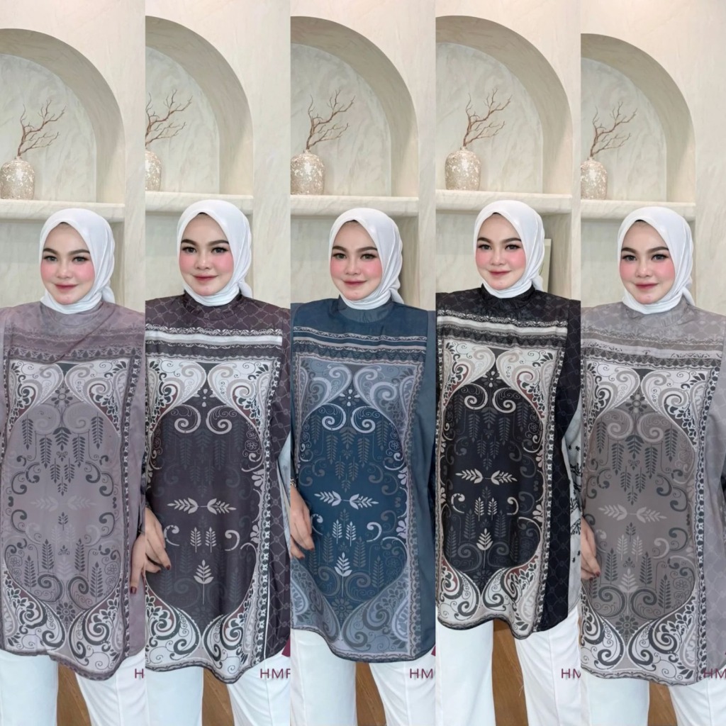 LuxuryFashion READY KEMEJA WANITA KHALISA SHIRT BY HMF LUXURY BEST SELLER