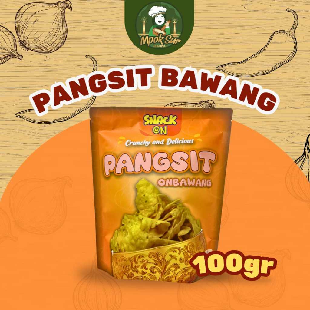 

Snack On Keripik Pangsit Bawang Gurih MPok Sur Camilakn Keripik