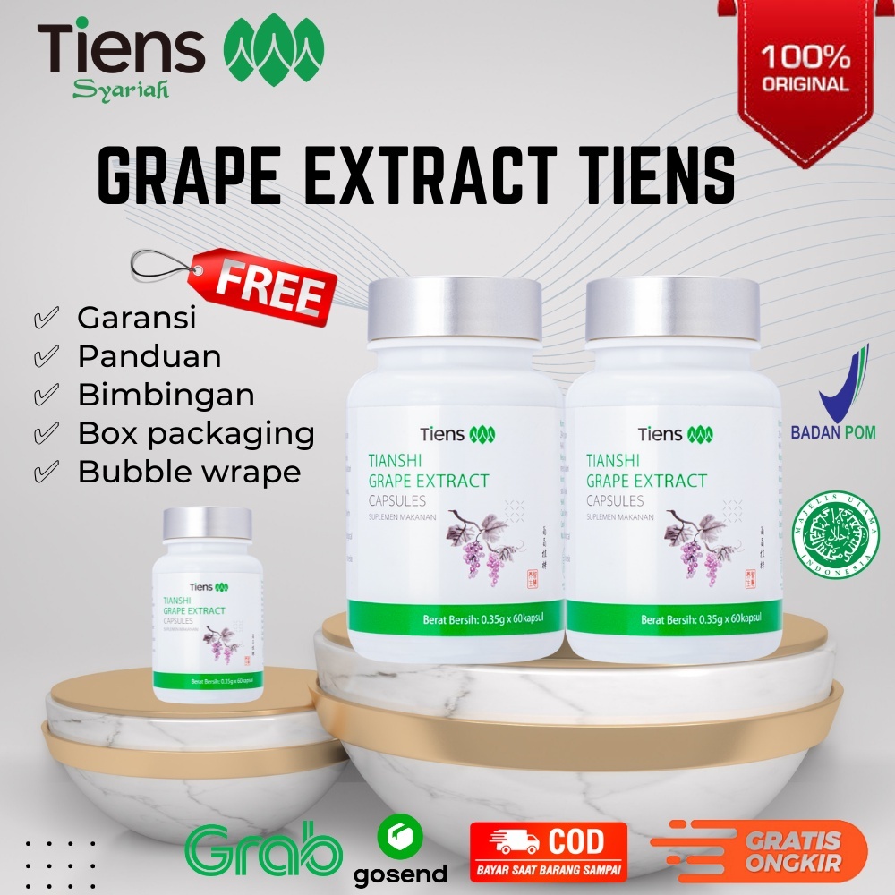 TIANSHI GRAPE EXTRACT TIENS PELANGSING SLIMMING SLIM SUPLEMEN PENURUN BERAT BADAN ORIGINAL ORI ORIGI