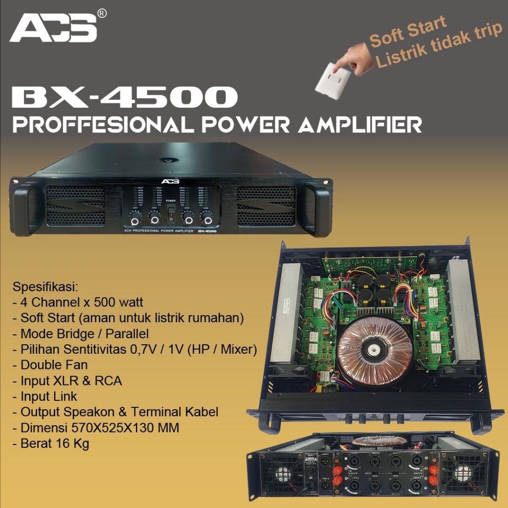 POWER AMPLI ACS BX4500 / BX 4500 / BX-4500