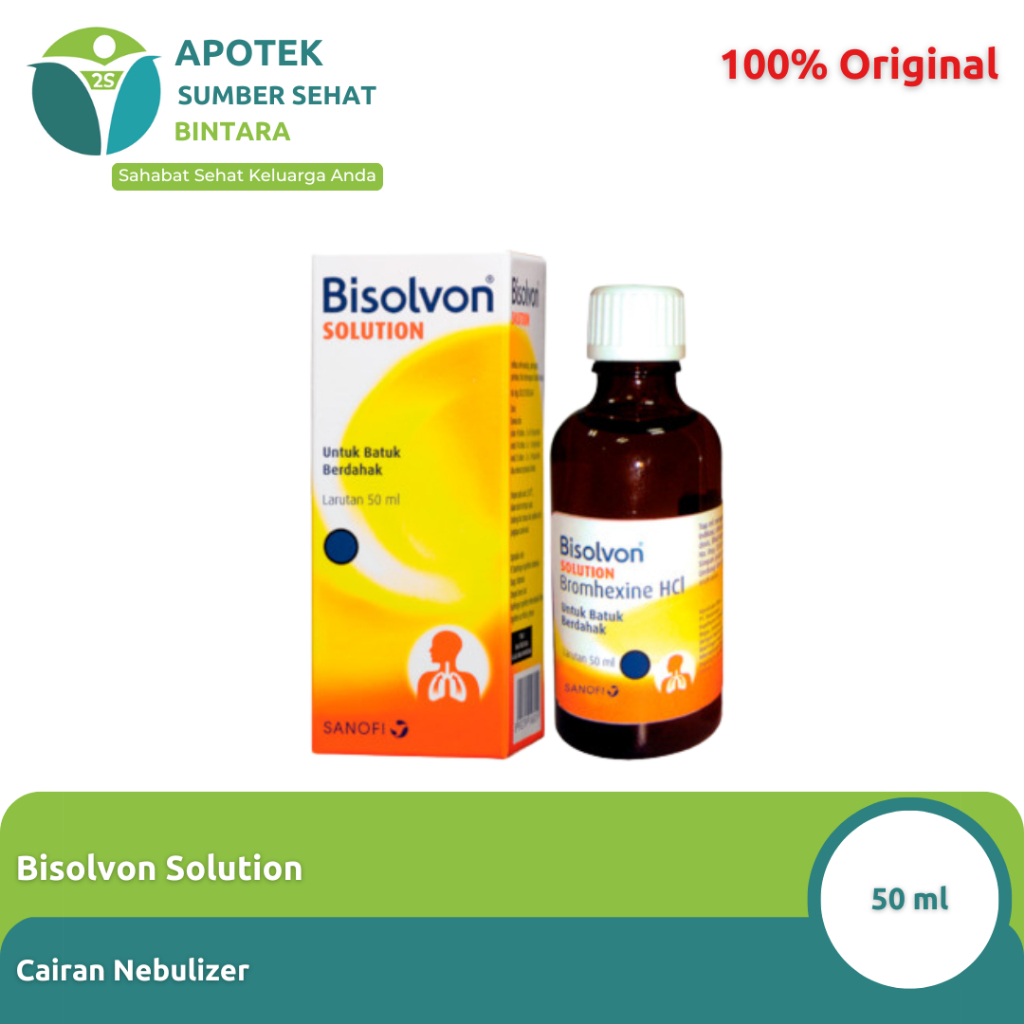 SAHANEKA2 - BISOLVON CAIRAN NEBULIZER UAP INHALASI 50ML OBAT BATUK & DAHAK