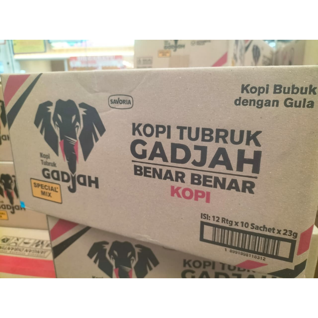 

Kopi Tubruk Gadjah 1 Karton (12 Renceng) / Kopi Tubruk Gadjah