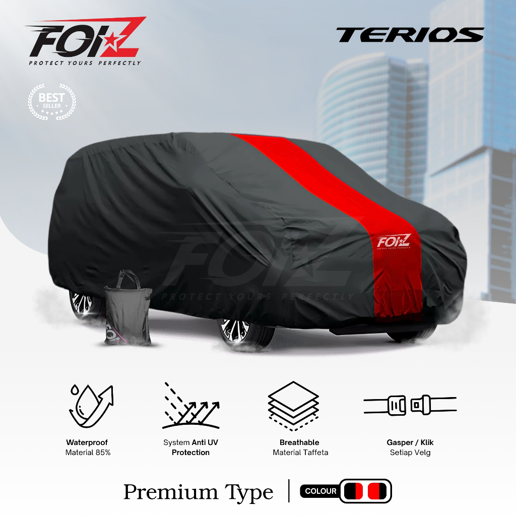 Promo Mm Foiz Body Cover Mobil Daihatsu Terios / All New Terios 2018 Sarung Penutup Mobil Hitam List