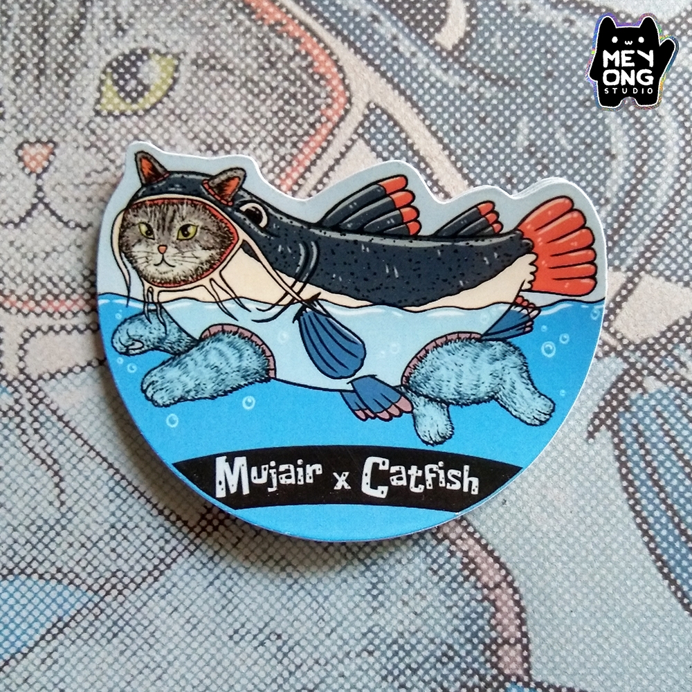 

Meyong studio | Sticker Mujair X Catfish | Sticker Aesthetic | Sticker Kucing | Sticker Lucu | Sticker Vinyl Waterproof | Sticker Laptop | Sticker Hp | Sticker Tumblr | Sticker Helm