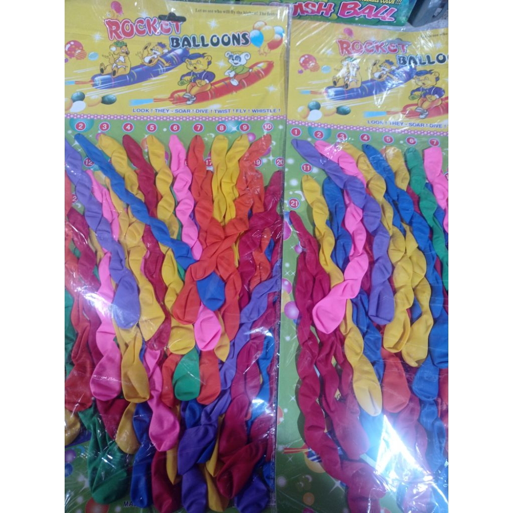 40 pcs balon ulir panjang - balon kacang besar panjang isi 40 pcs - kacang besar panjang 40 pcs - ba