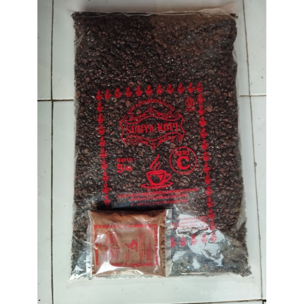 

500 Gram Kopi Kasar Aceh Merk Surya
