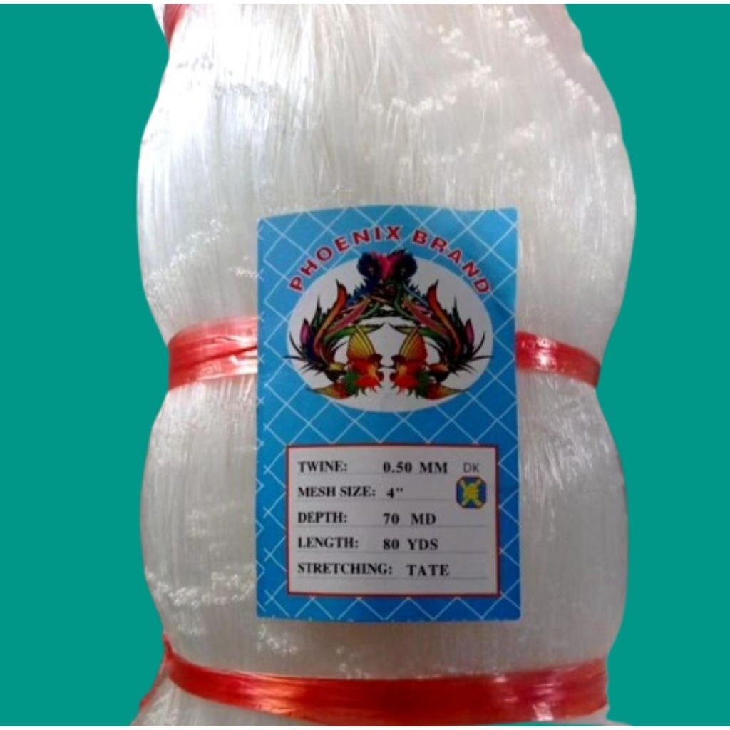 Jaring ikan 4 inchi 0.50 70md/80yds tate pukat ikan jaring ikan nelayan