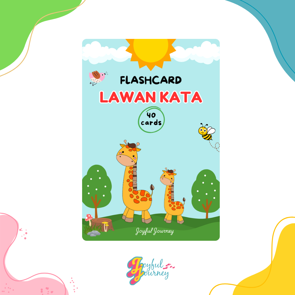 Flash card Lawan Kata Opposite Kartu Pintar