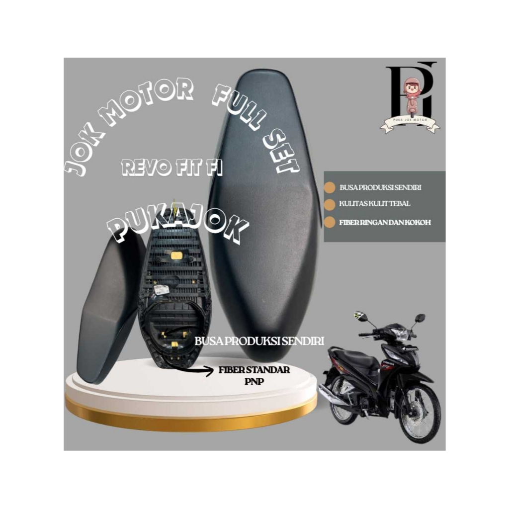 Jok Motor Revo FI Revo X 2014 Jok Motor Revo FI Full Seat Siap Pasang Jok Motor Revo Fi Model