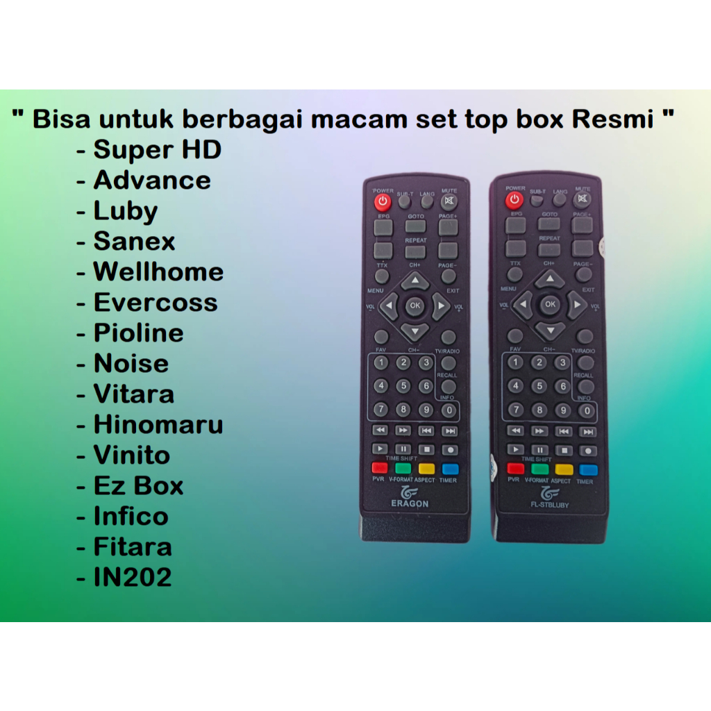Remot Multi Set Top Box Luby DVB T2  Eragon Remot STB Multi Universal