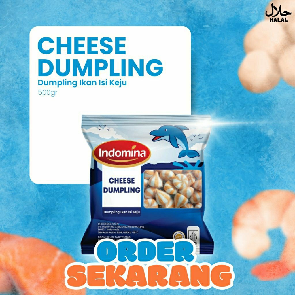 

INDOMINA CHEESE DUMPLING 500 GRAM