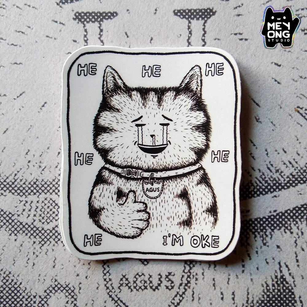 

Meyong studio | Sticker I'm Oke | Sticker Aesthetic | Sticker Kucing | Sticker Lucu | Sticker Vinyl Waterproof | Sticker Laptop | Sticker Hp | Sticker Tumblr | Sticker Helm