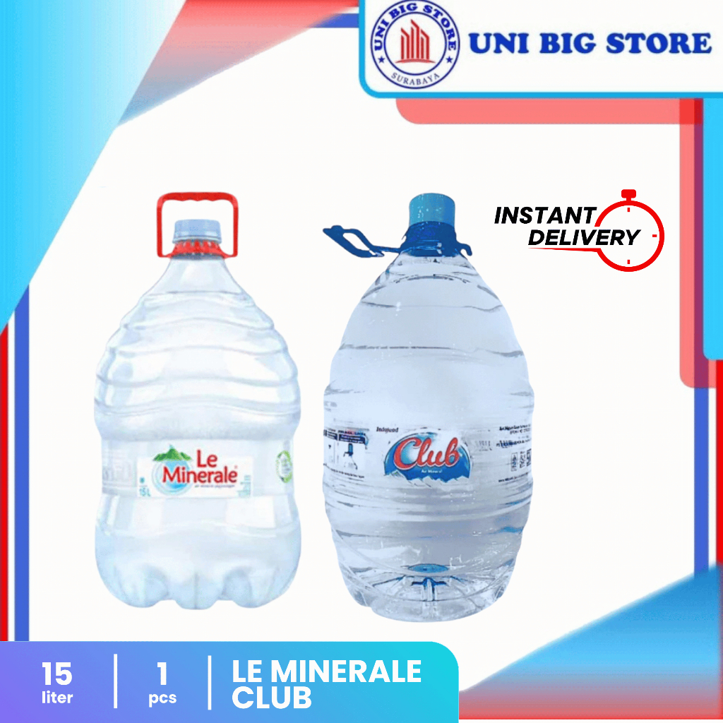 

Le Minerale Club Air Mineral 15 Liter Galon