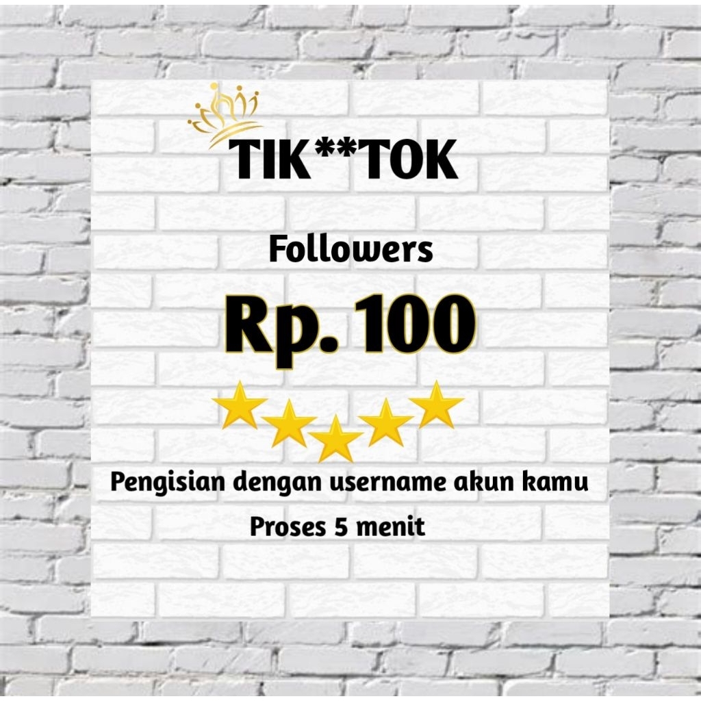 Followers Tiktok Aktif Indonesia | Termurah