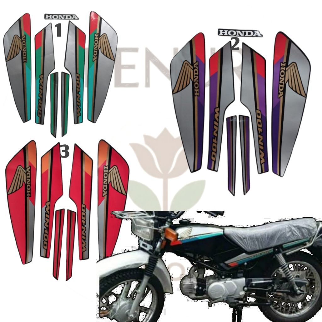 striping Honda win stiker win