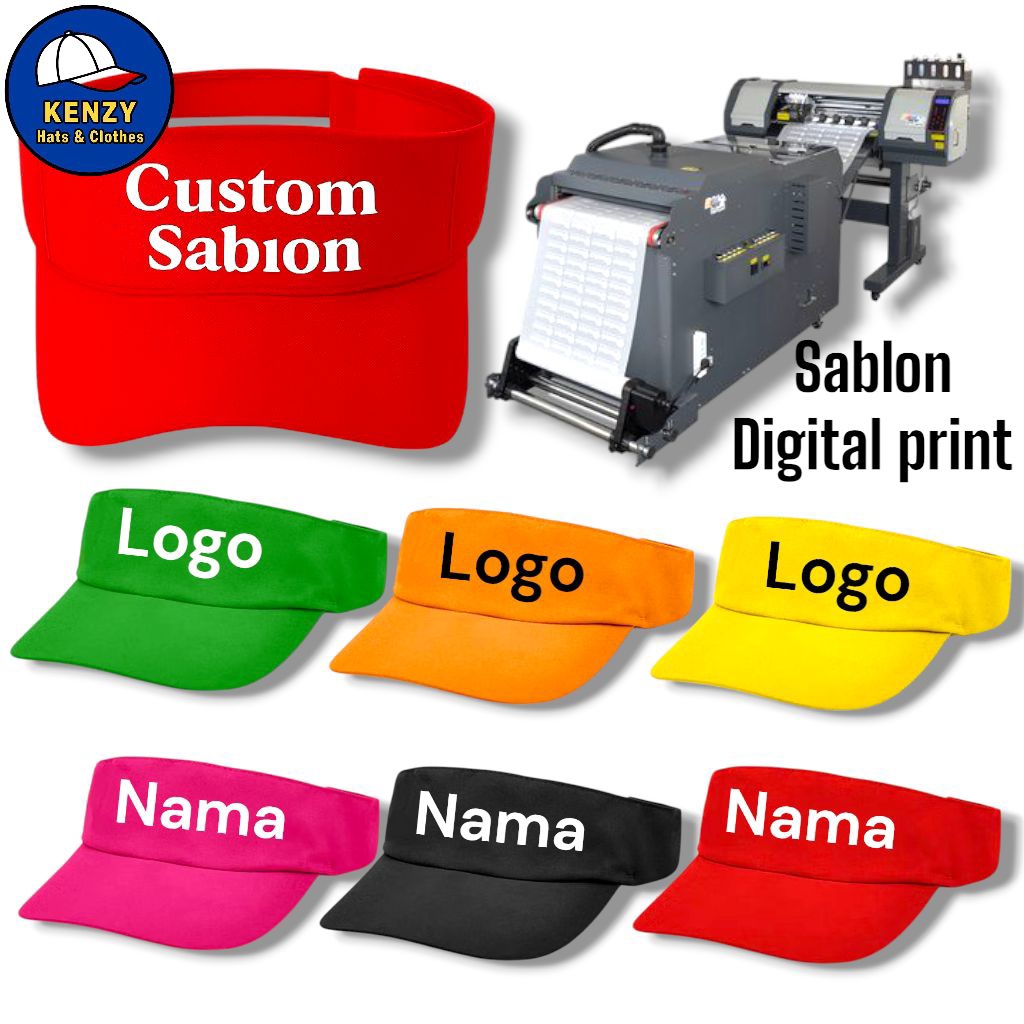 CUSTOM SABLON /TOPI GOLF CUSTOM /TOPI GOLF POLOS /TOPI GOLF /TOPI SABLON DTF/ TOPI SABLON MESIN/ TOP