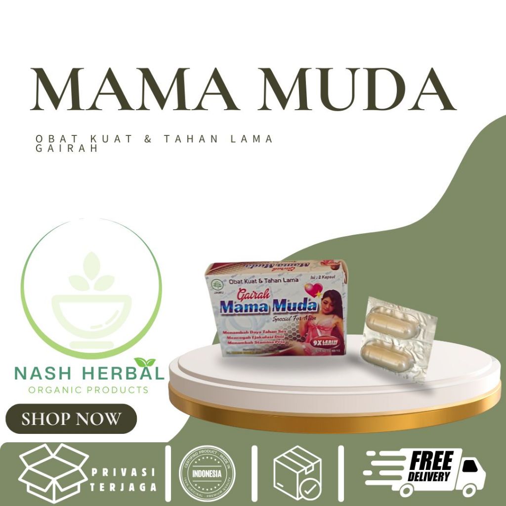 Mama Muda | Jamu Herbal & Tahan Lama Pria Perkasa 9x Lebih Dahsyat_1 Sachet