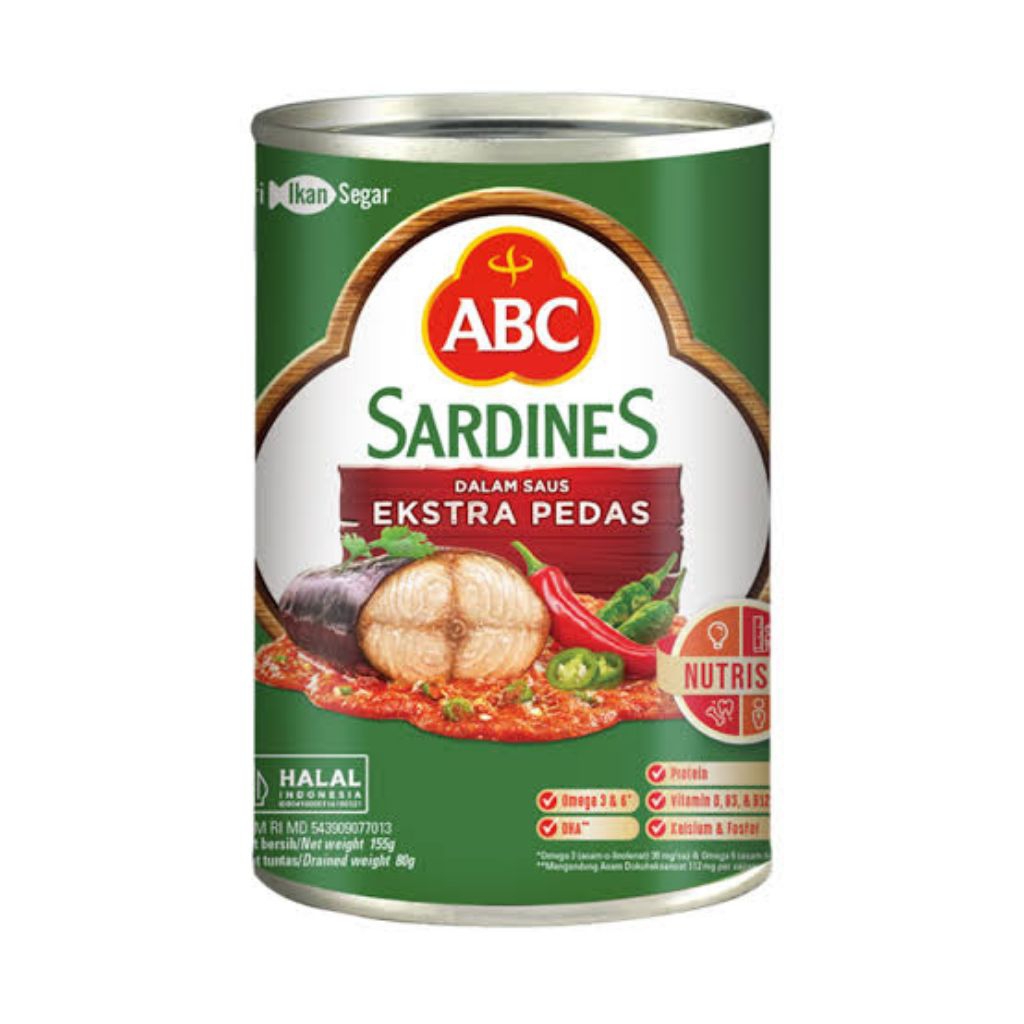 

ABC Sarden Saus Ekstra Pedas 155 gram