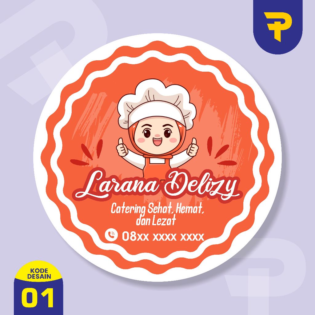 

stiker catering stiker katering stiker label kemasan