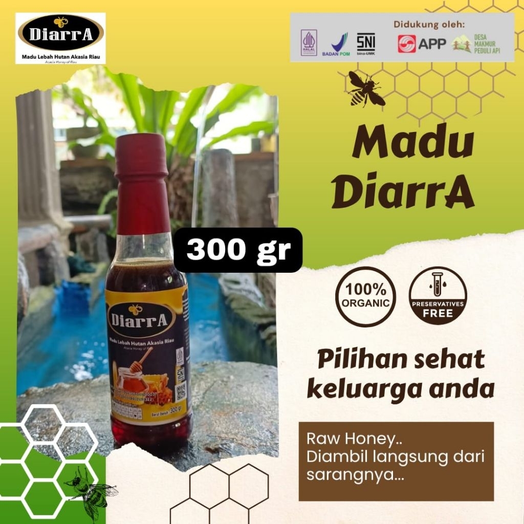 

Madu Acasia Crasicarva 300 gr,Asli,murni,Rawhoney-tanpaproses-tanpapengolahan-Sertifikasi-BPOM-Halal-Ujilab-SIG-Bogor