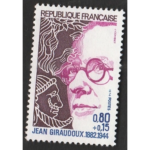 

A 11399 SATU BUAH PRANGKO PERANCIS TEMA JEAN GIRAUDDUX 1882-1944 DENGAN KONDISI BELUM ADA CAP