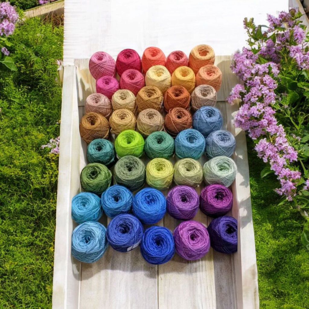 BENANG RAJUT POLYESTER KATALOG POLY KILAP & DOFF / BENANG RAJUT POLYESTER PILIH WARNA / BENANG RAJUT