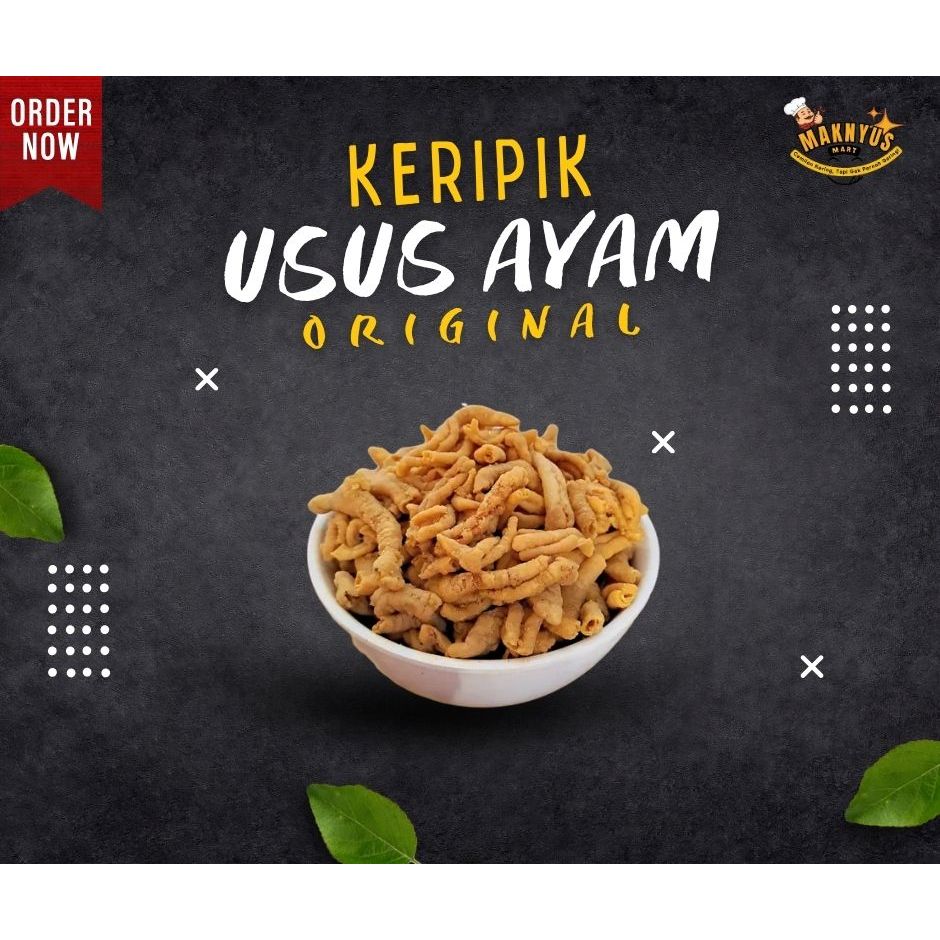 

Usus Ayam Crispy Original & Pedas Daun Jeruk 250gr – 1kg | Gurih, Renyah, Camilan Pedas Nampol