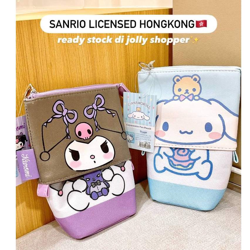 

[READY STOCK] Sanrio Hongkong Licensed Expandable Pen Pouch Kuromi Cinnamoroll