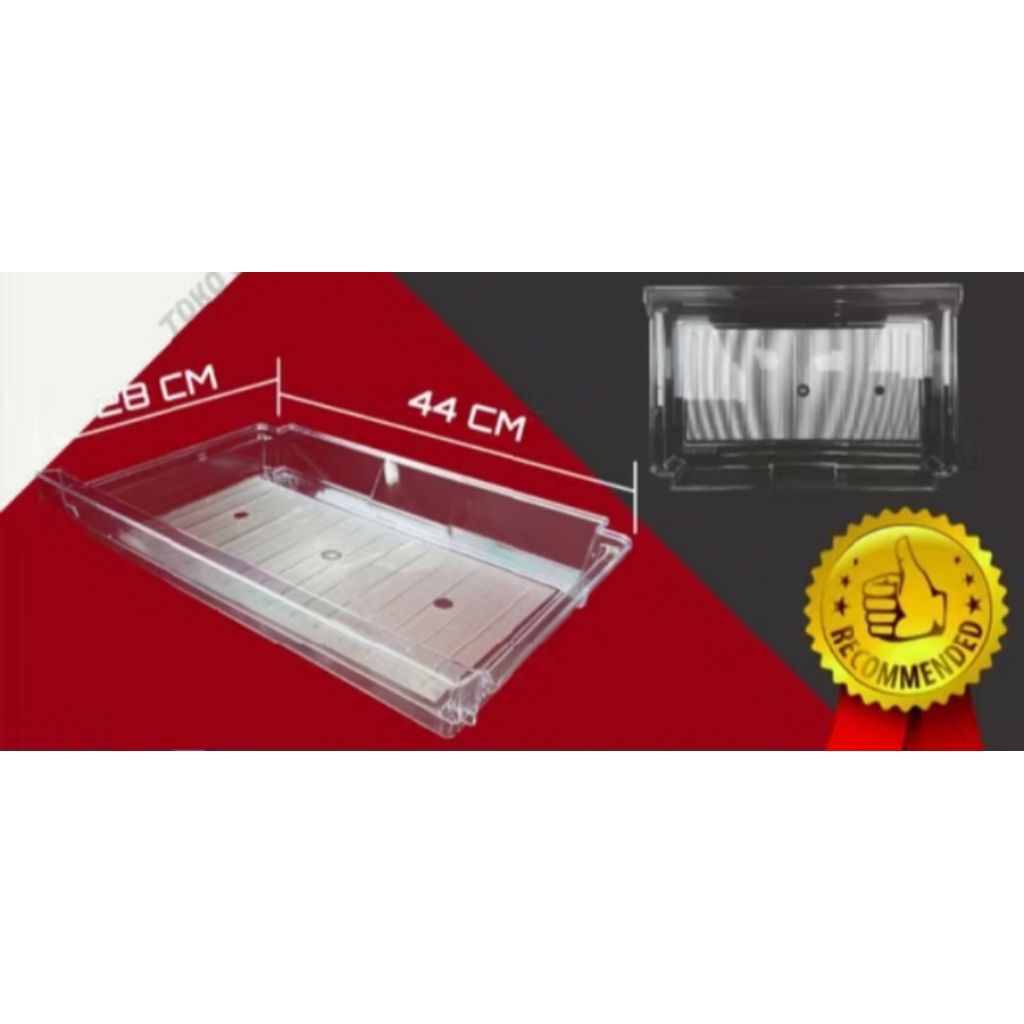 RAK PEMBUANGAN AIR RAK PENAMPUNG RAK IKAN RAK DAGING KULKAS POLYTRON 1 PINTU