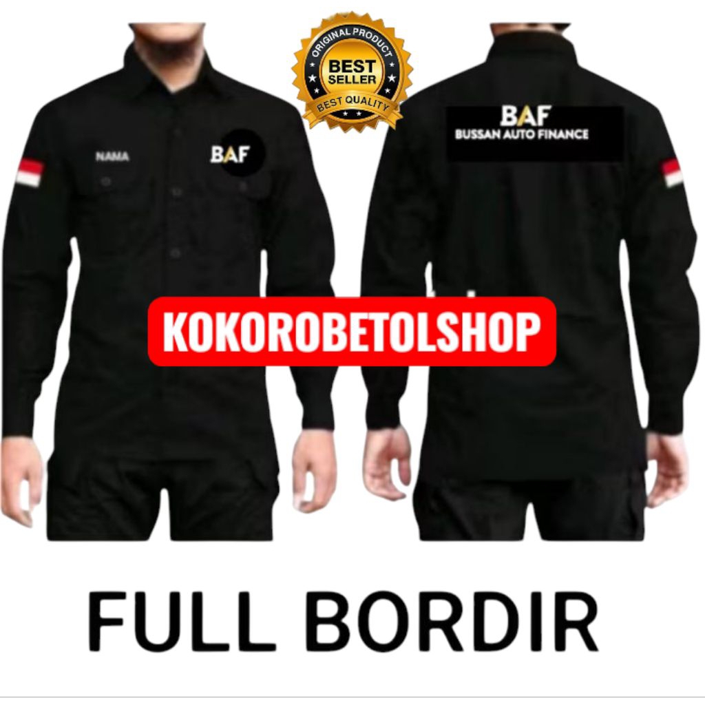 kemeja BAF Bussan auto finance costum Bordir kemeja pdh BAF