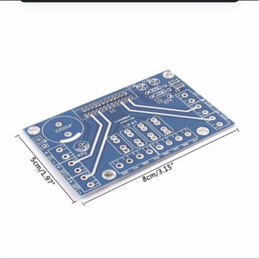 PCB Power Amplifier IC TDA7388 2 Layer