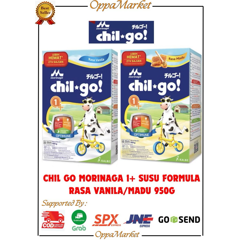 

CHIL GO MORINAGA 1+ SUSU PERTUMBUHAN ANAK RASA VANILA/MADU 950G