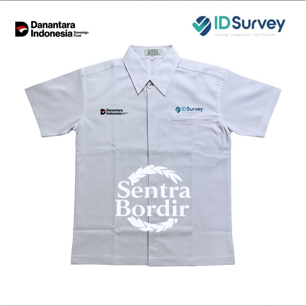 Kemeja ID survey testing inspection certification danantara Bordir