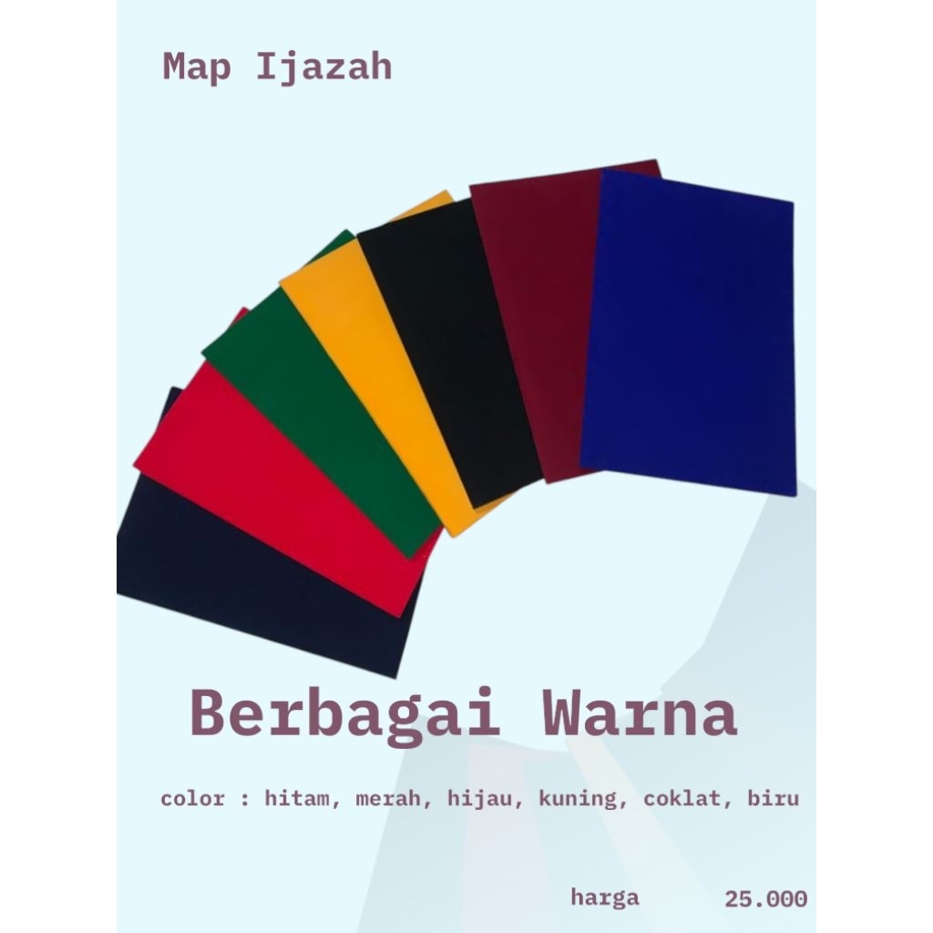 

Map Raport kosongan tinggal disablon