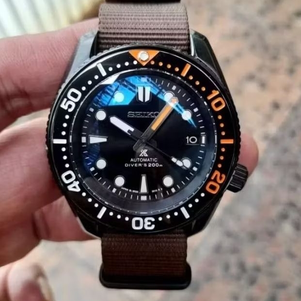 seiko mod spb255j1 mm200 marine master  dial nh35 movement
