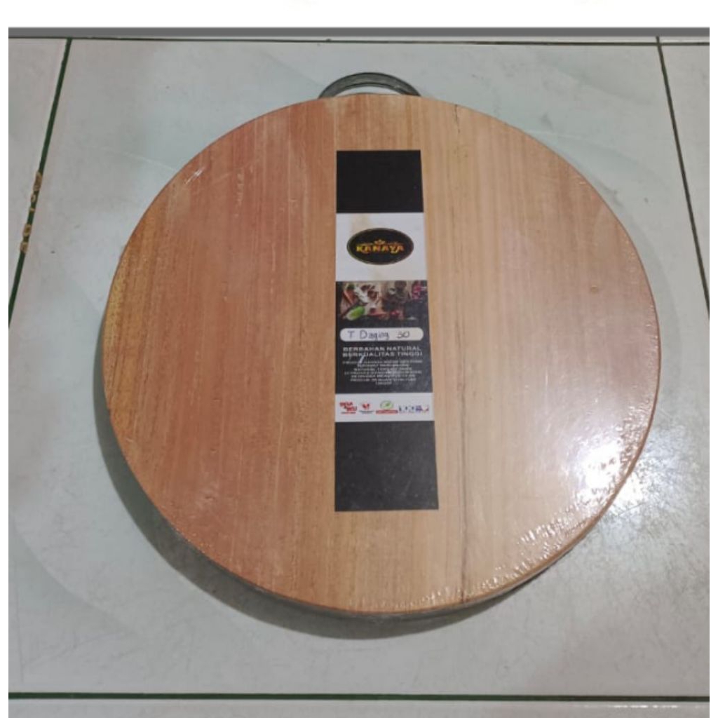 Talenan Daging / Talenan Serbaguna / Talenan kayu Bulat / Talenan kayu tebal