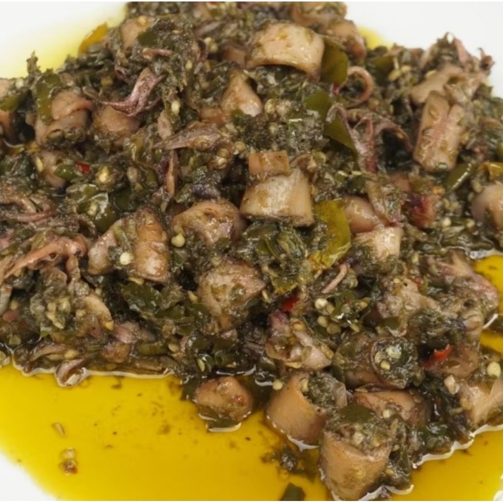 

OS, SAMBAL IJO CUMI ASIN DAUN JERUK KEMASAN POUCH BERAT 125GRAM