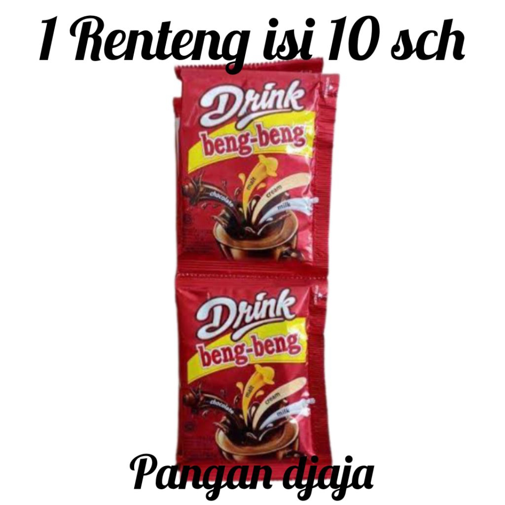 

Drink beng beng 1 renceng isi 10 sachet coklat