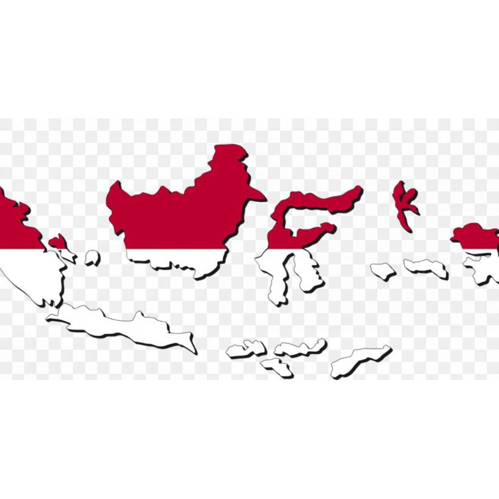 

[PROMO] STICKER PETA INDONESIA UKURAN 28X30CM