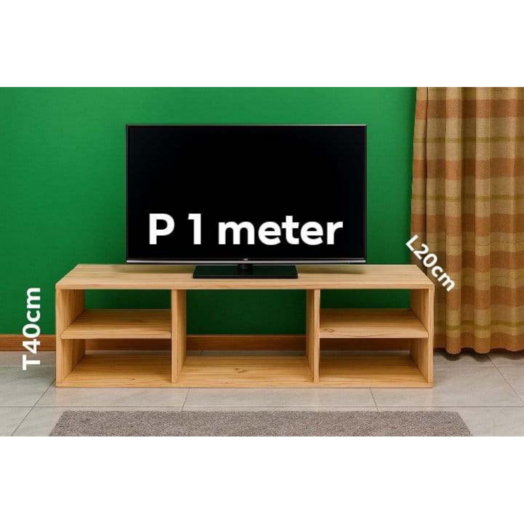 meja tv ikea minimalis kayu jati murah