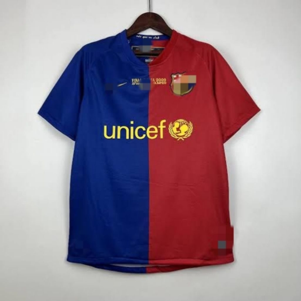 JERSEY BARCELONA FINAL RETRO 2008 2009 KLASIK GO GRADE ORI