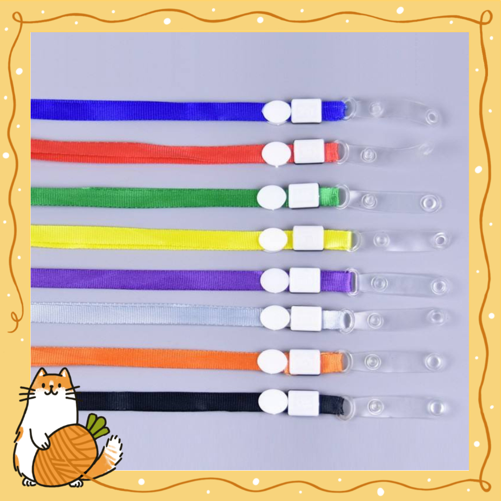 

Tali Lanyard Model Kancing Kalung Jepit Karet Nylon Name Tag