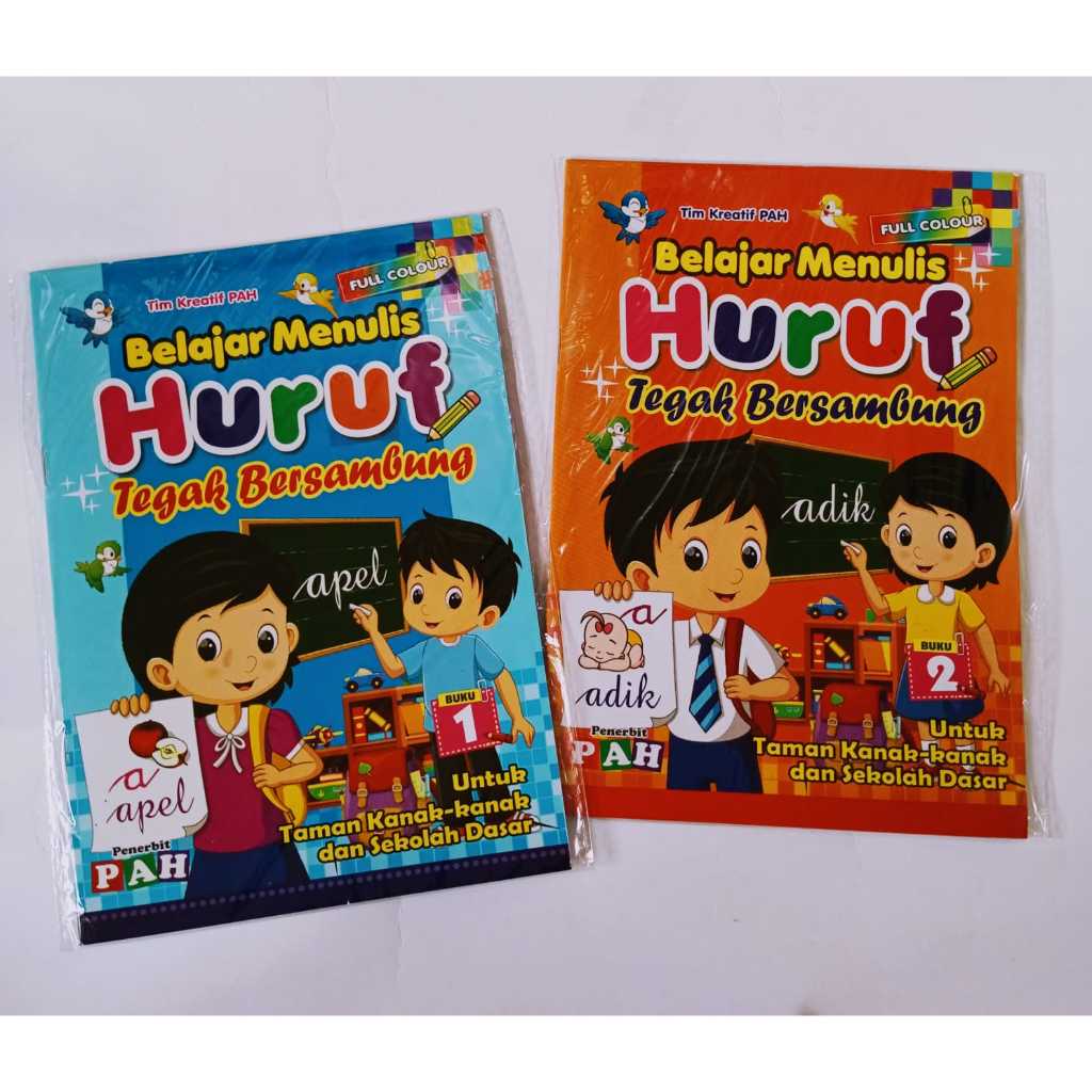 Buku Belajar Menulis Huruf Tegak Bersambung / Buku Menulis Tegak Bersambung