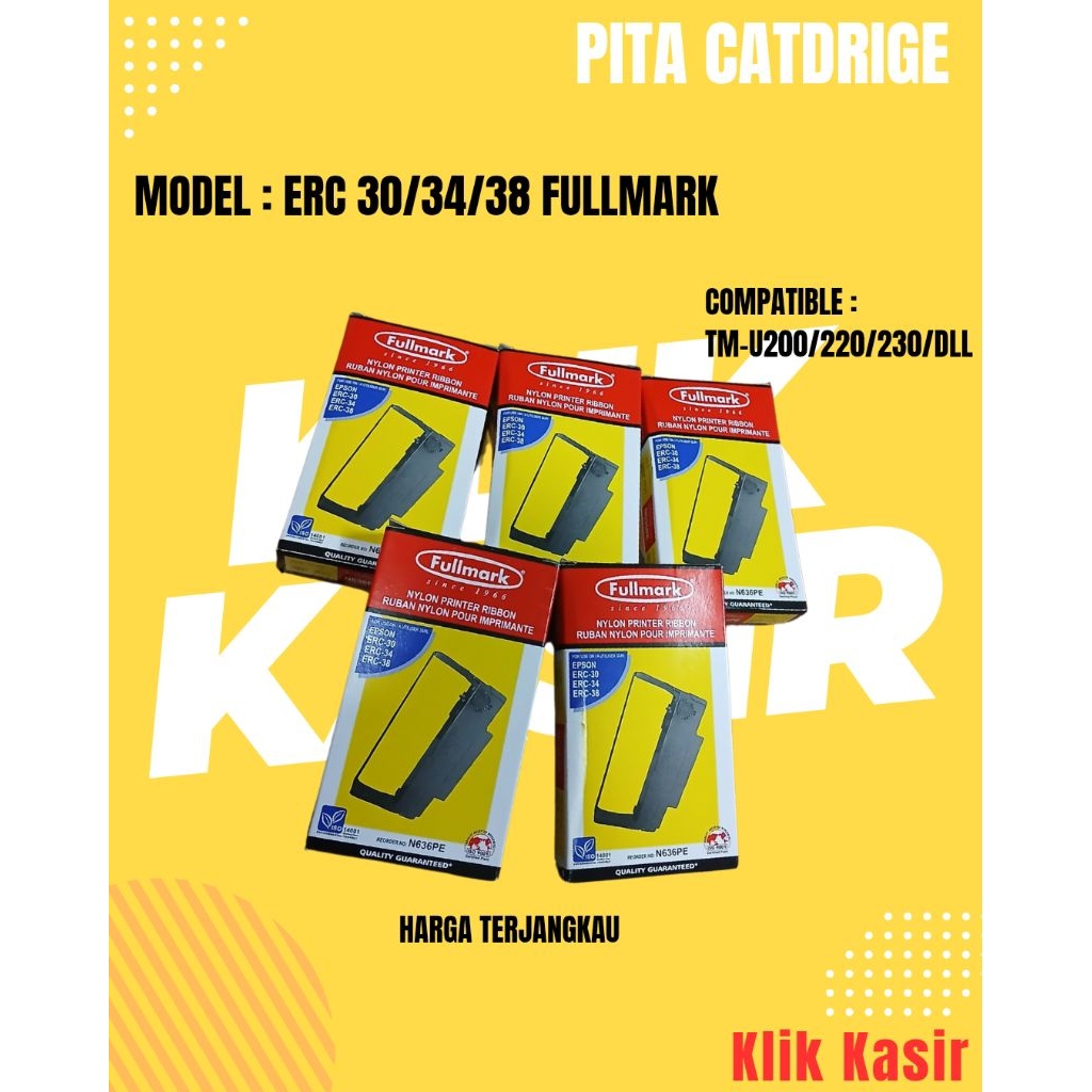 Pita catdrige ERC 38 FULLMARK / Tinta printer kasir dotmatrik /Tinta Katrid