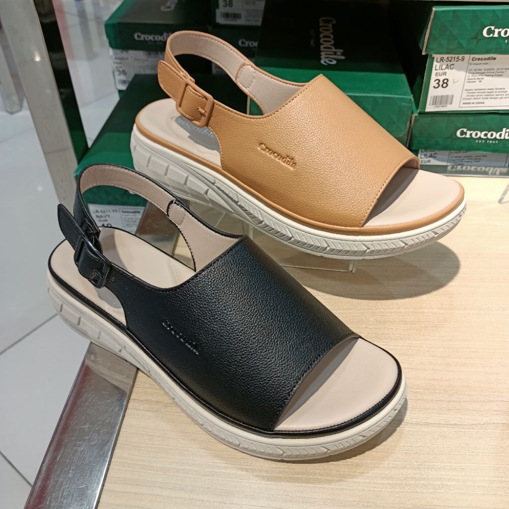 sepatu sandal wanita sol 2cm CROCODILE original matahari